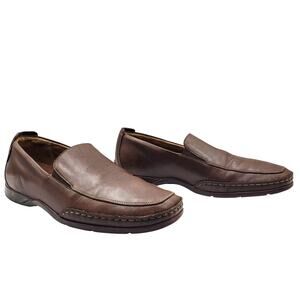 Mephisto Edlef Dark Brown Leather Slip On Comfort Loafer Moccasin Men’s Size 9